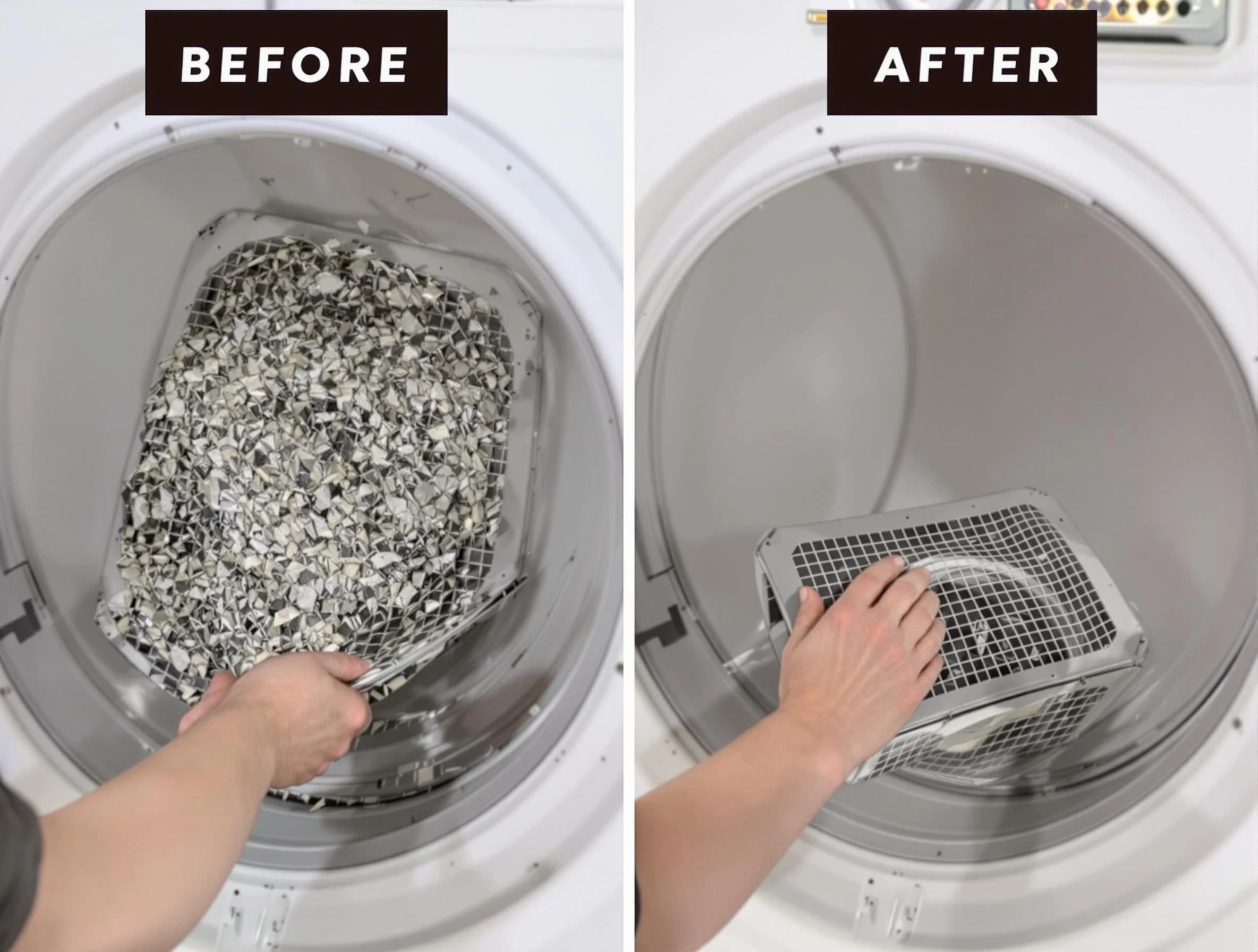 Professional lint trap cleaning by Fairfield Dryer Vent Cleaning in Fairfield