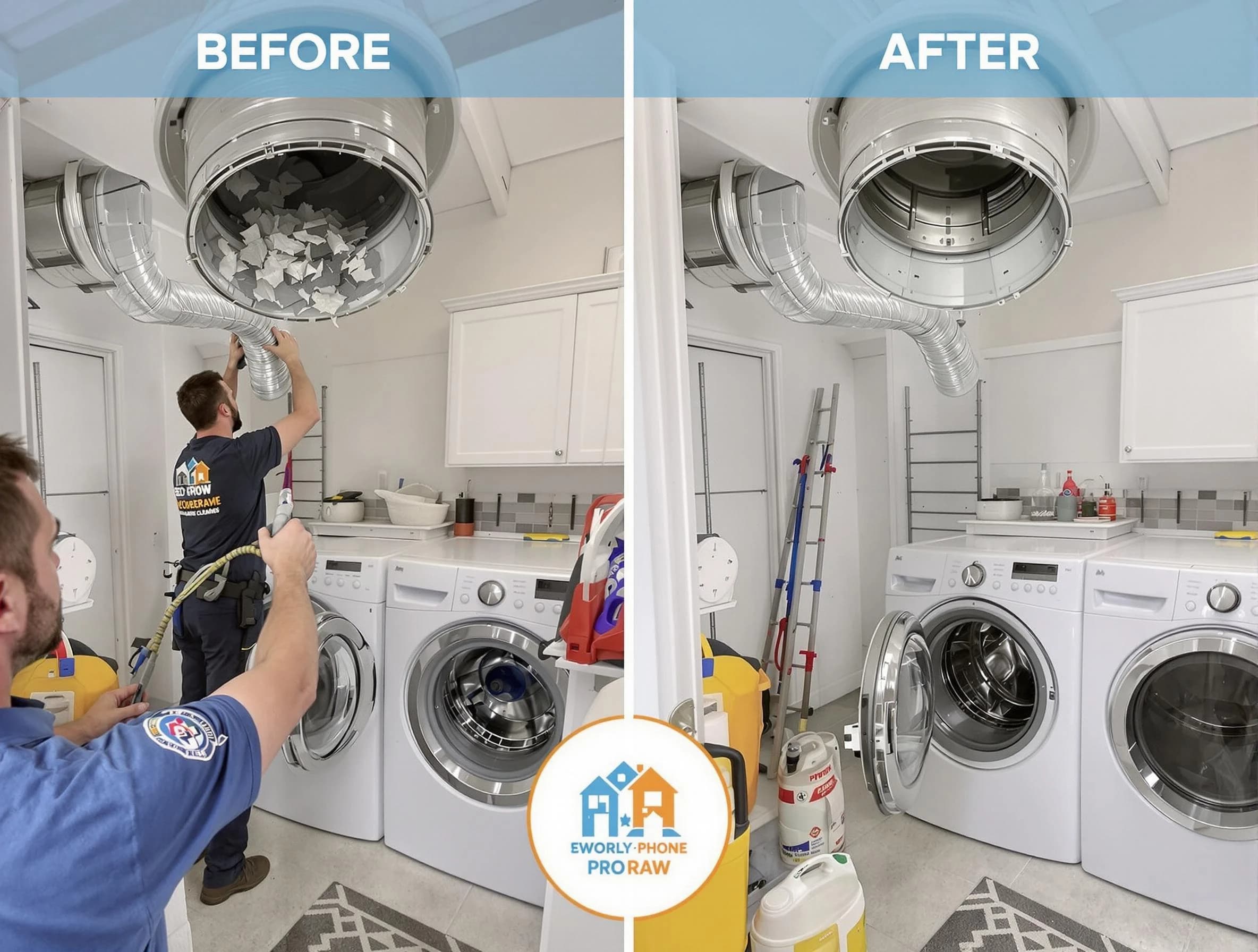 Residential dryer vent cleaning by Fairfield Dryer Vent Cleaning in Fairfield
