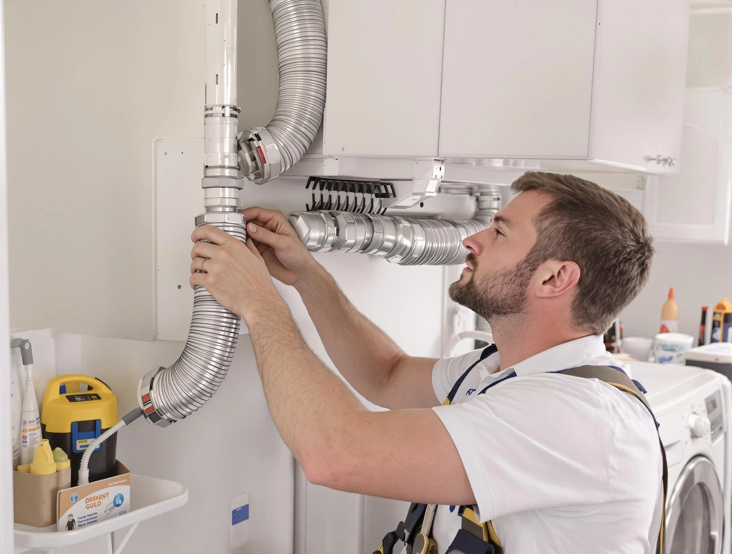 Professional dryer vent repair and installation by Fairfield Dryer Vent Cleaning in Fairfield