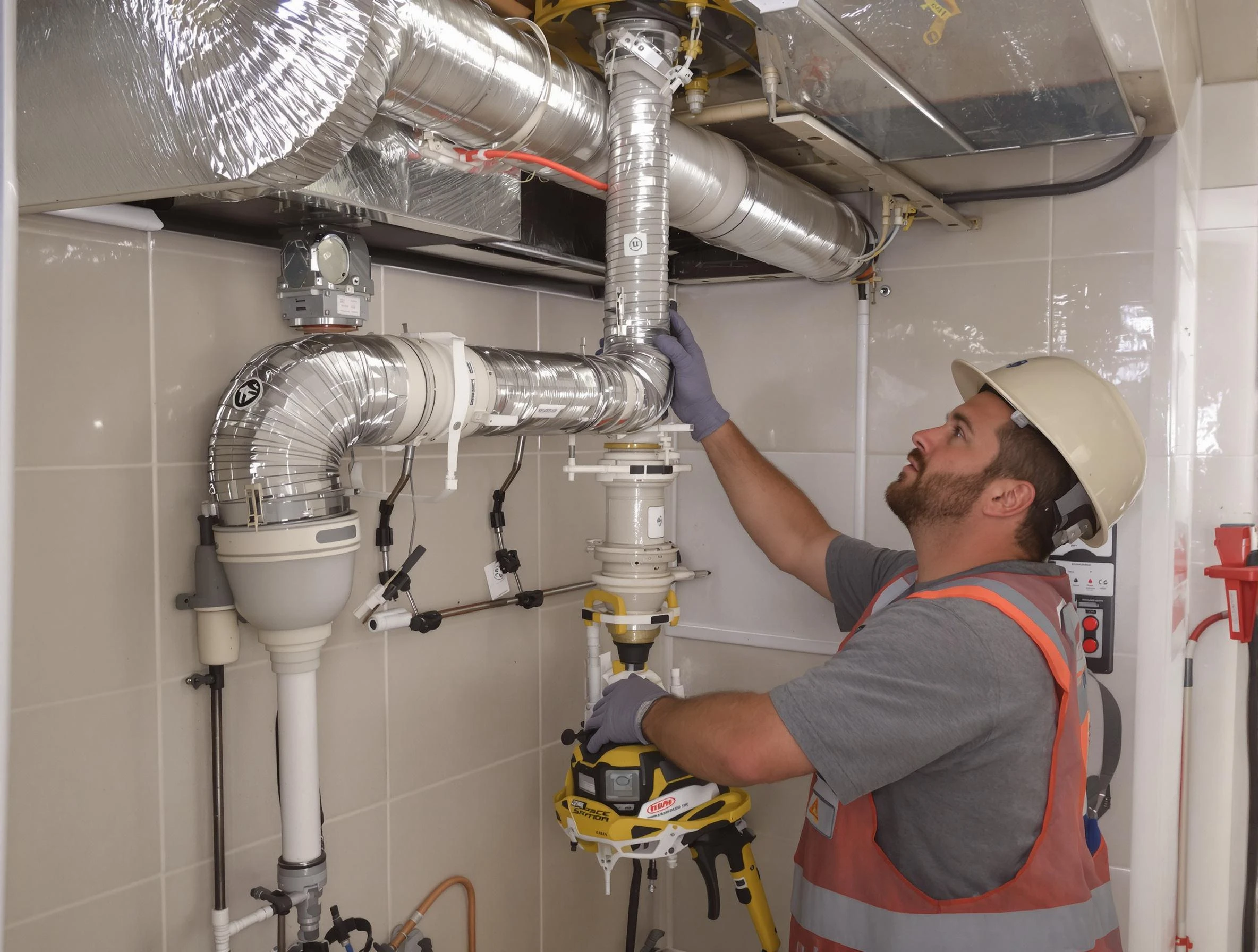 Fairfield Dryer Vent Cleaning expert performing professional dryer vent repair and installation in Fairfield